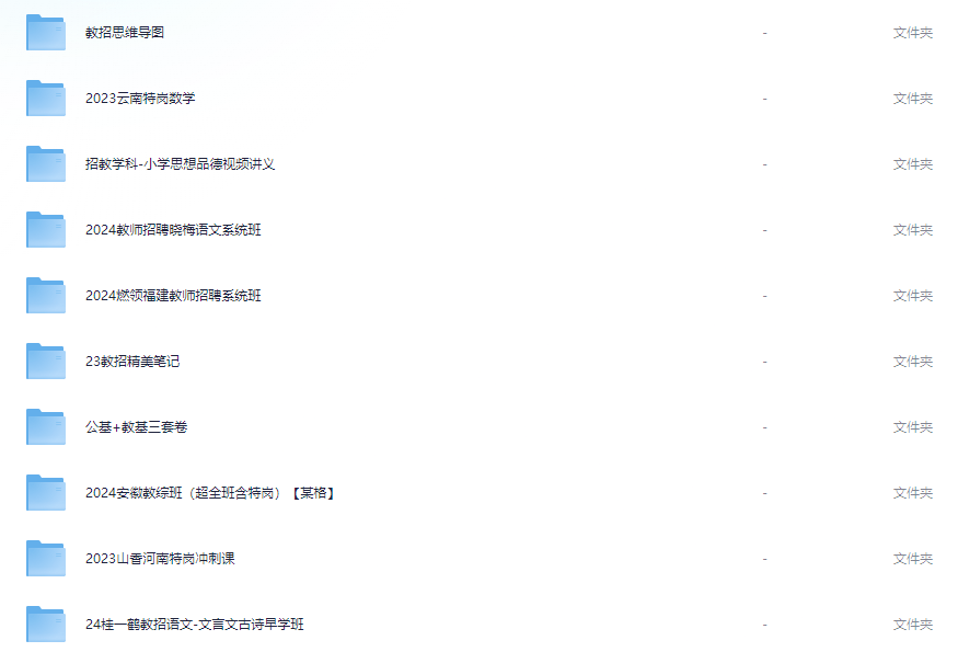 教招资料合集【172.9GB】