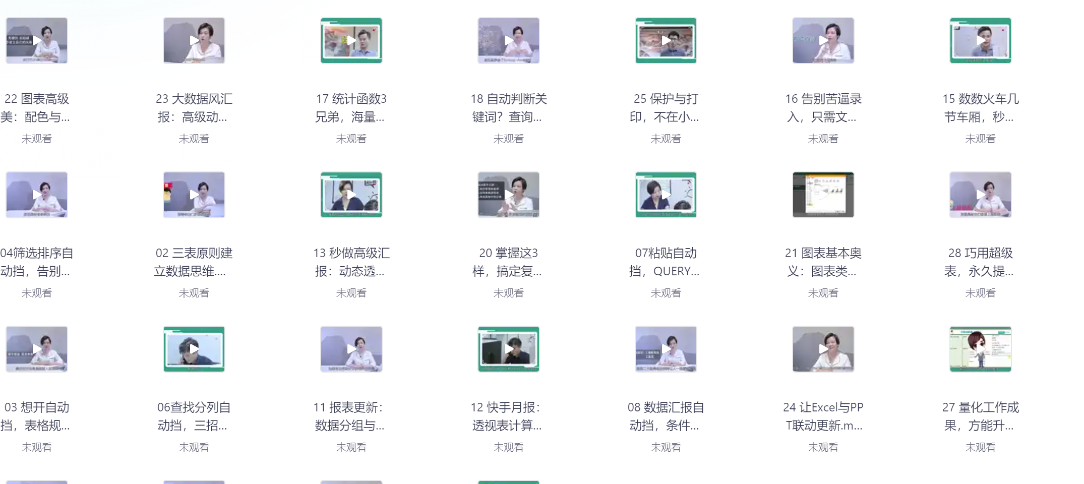 《零基础Excel实战课》入门到精通 1.5GB