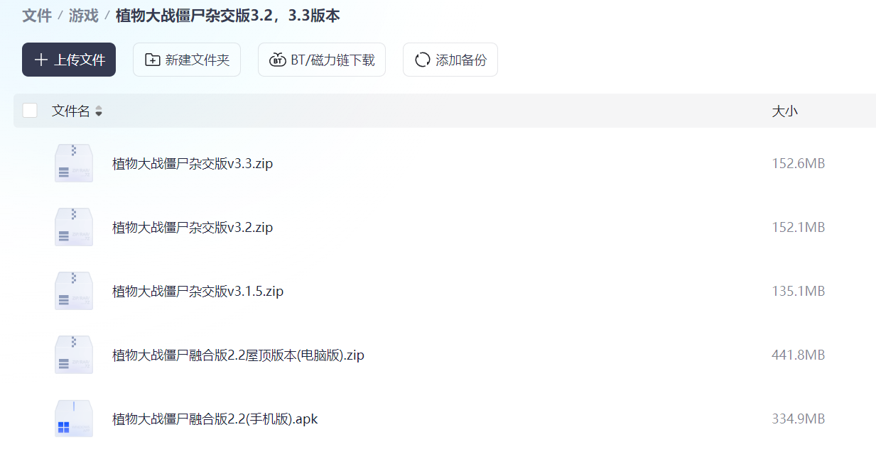 【2025最新版本】植物大战僵尸杂交版v3.2、v3.3 电脑版 详情查看图片（1.2GB）