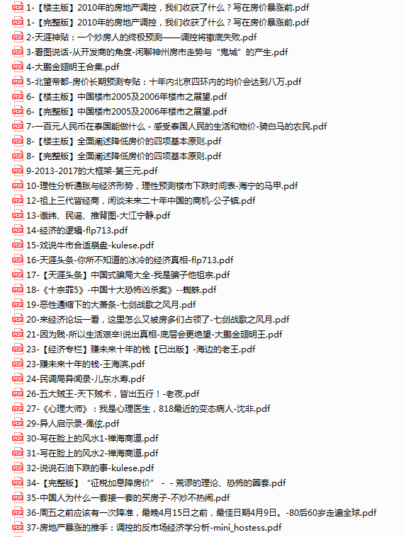 《天涯神贴去水印纯干货收藏版-A卷》天涯的干货   [pdf]   [452.5M]