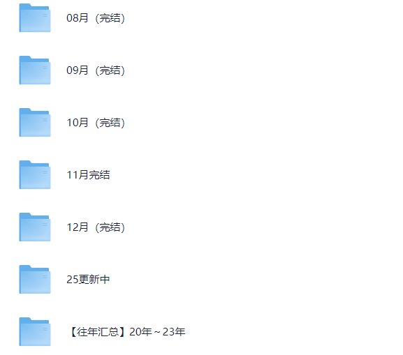 【考研】英语外刊精读 【mp3+docx+pdf】【2020-2025】【24.4G】
