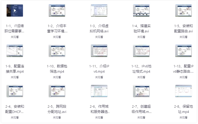 Windows Server 2012 网络服务视频课程(128节) 【3GB】