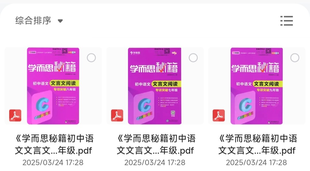 《学而思秘籍·初中语文文言文阅读专项突破》【PDF】【131MB】