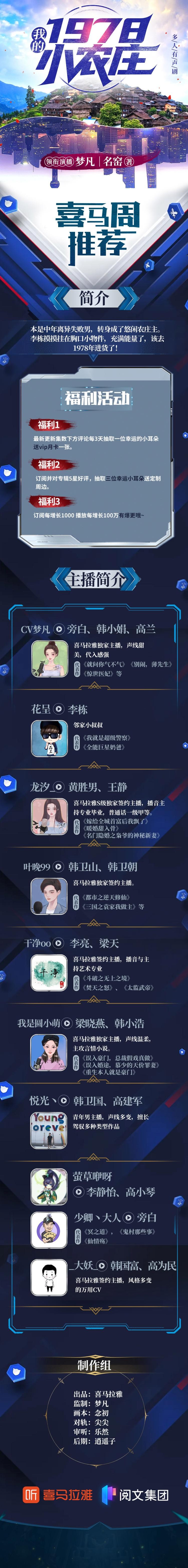 《我的1978小农庄》有声书+电子书【作者:名窑 | 演播:梦凡】格式：ma4、txt、epub( 8.1GB)