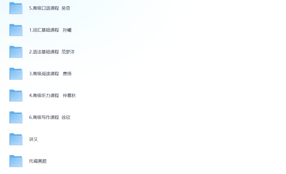 「托福冲110高端旗舰版全套课程」26G