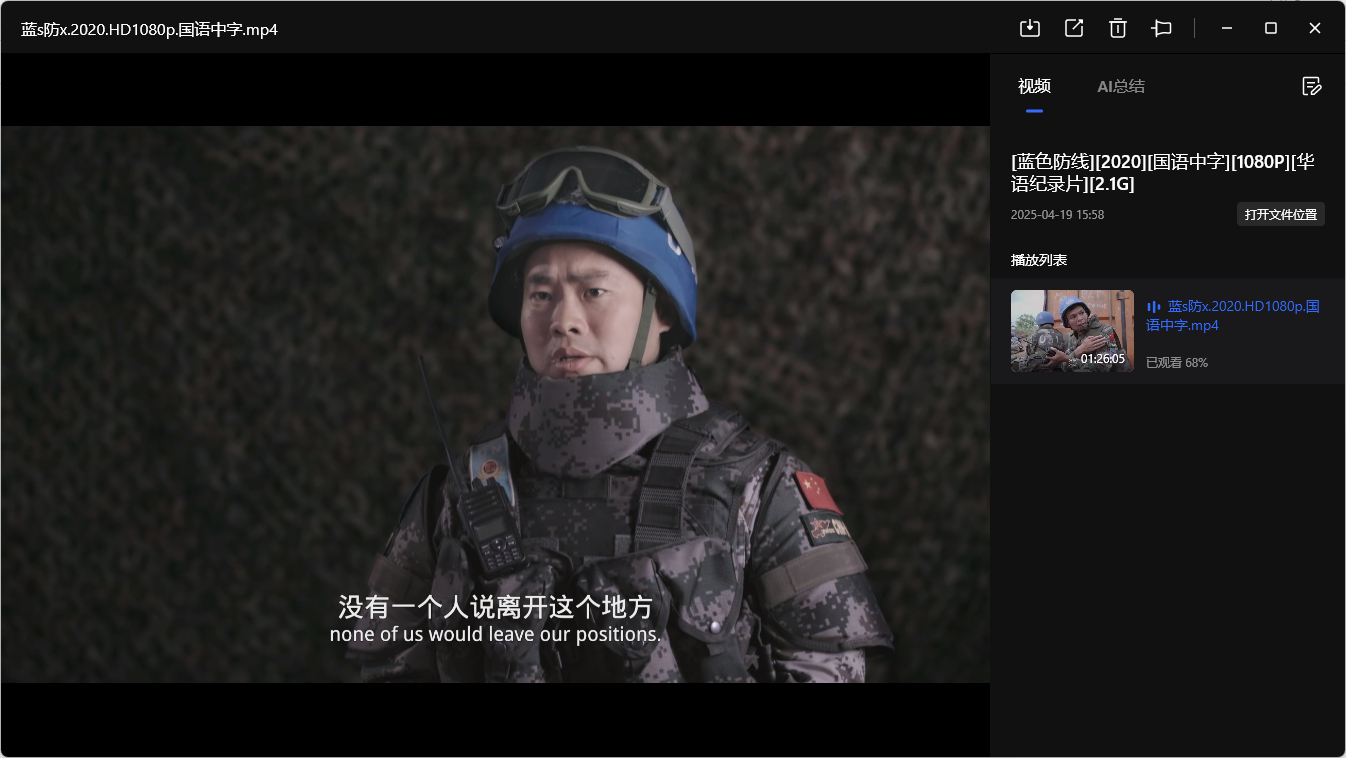 【豆瓣8.5】蓝色防线 (2020) 1080P 国语中字【2.1GB】