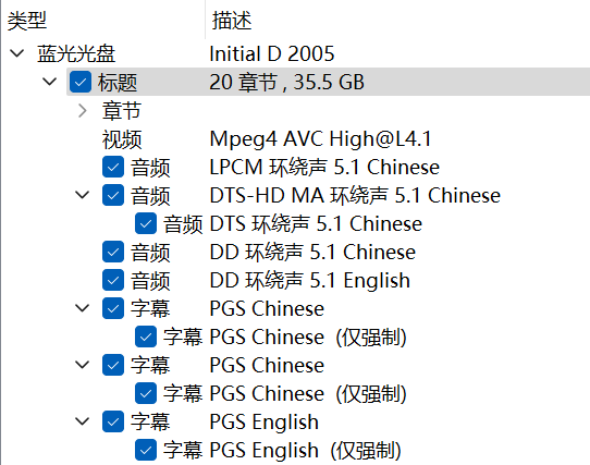 头文字D（2005）【蓝光原盘REMUX 】【次世代国粤双音轨】内封简繁字幕 [34.4G]  [周杰伦、陈冠希]