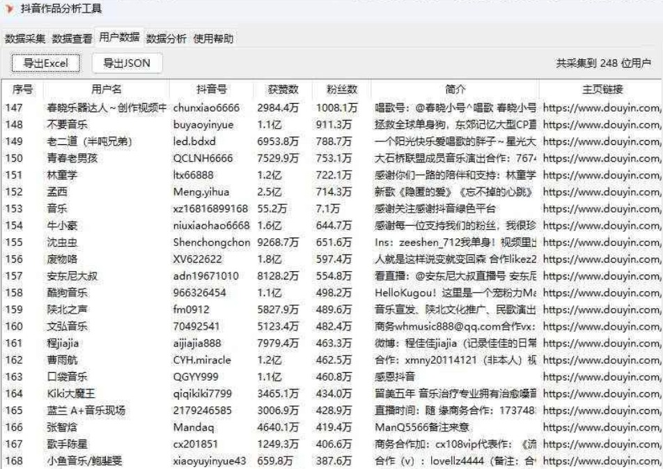 【PC】25年4月更新 抖音数据分析信息采集工具 v2.9【39.6M】