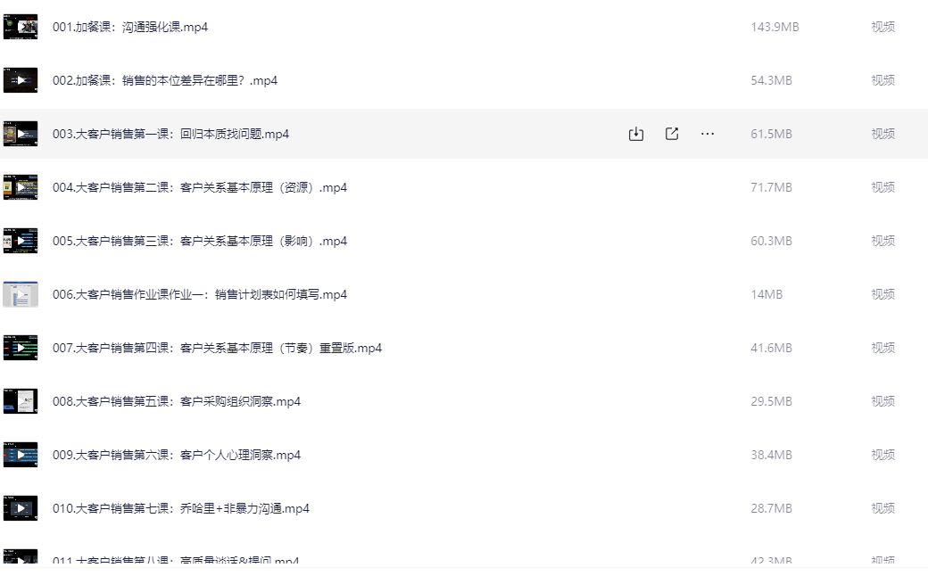 广智的大客户销售技能提升训练营【2.2GB】