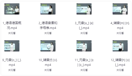 零基础掌握德语语音 【1.7GB】