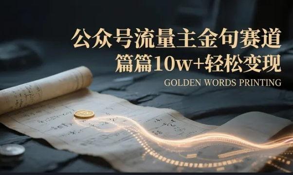公众号流量主金句赛道,篇篇10w+轻松变现,多种模式选择【126MB】