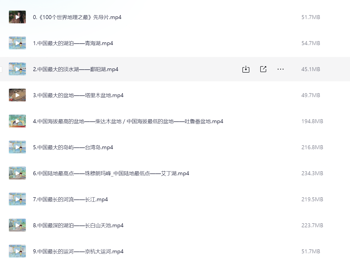 少年得到《100个世界地理之最》 [1280P] [国语中字] [100集 完结] [14.6G]