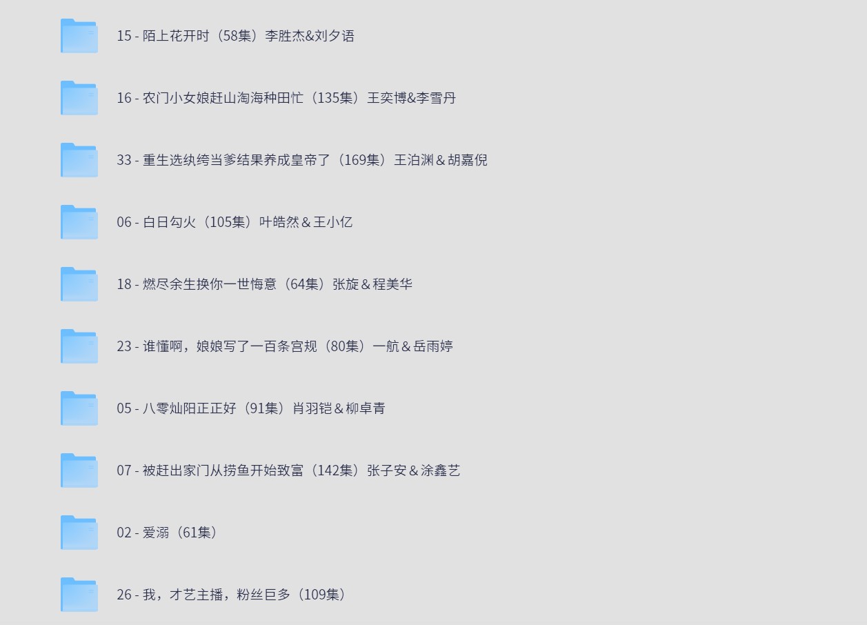 【短剧】05月04日 精选+付费短剧推荐33部   1080P  中文字幕