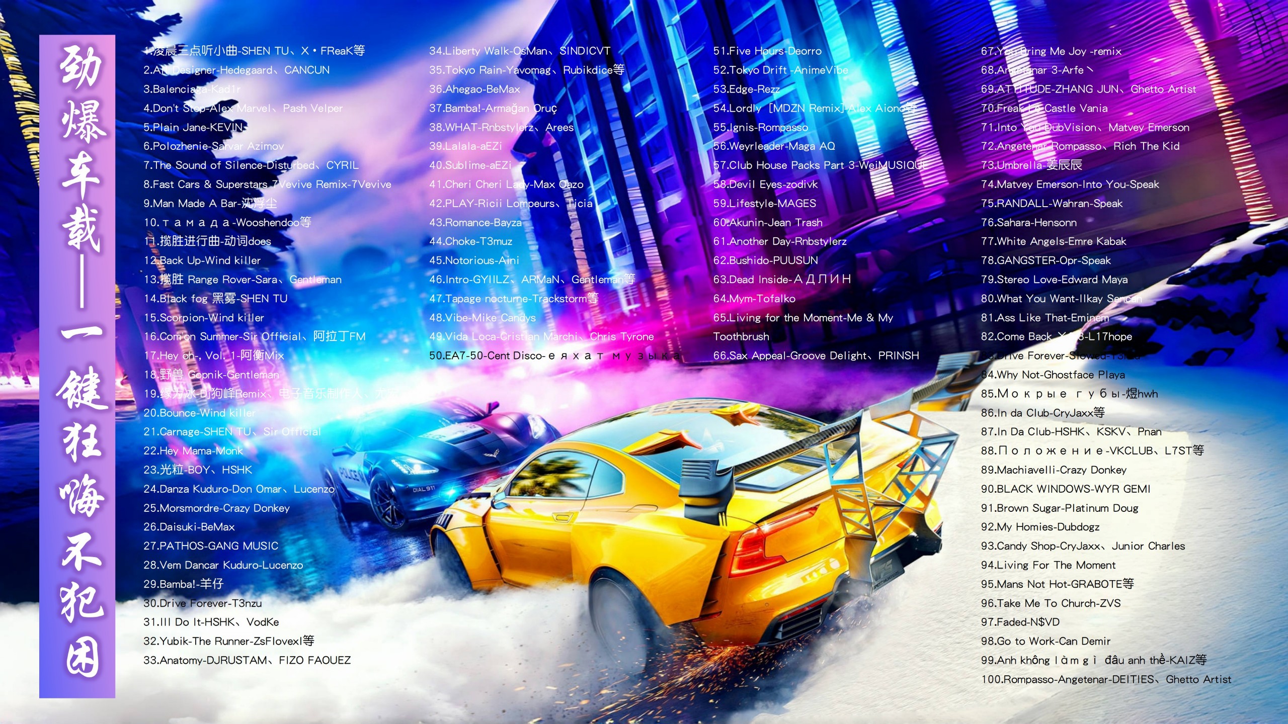 【101首英文车载DJ带歌词】一键狂嗨不犯困 [MP3/0.66G]