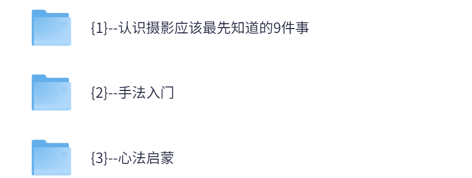 给摄影爱好者小白的极简入门+1GB