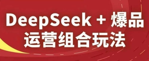 DeepSeek+爆品运营组合玩法，2025淘系精品课【2GB/MP4】