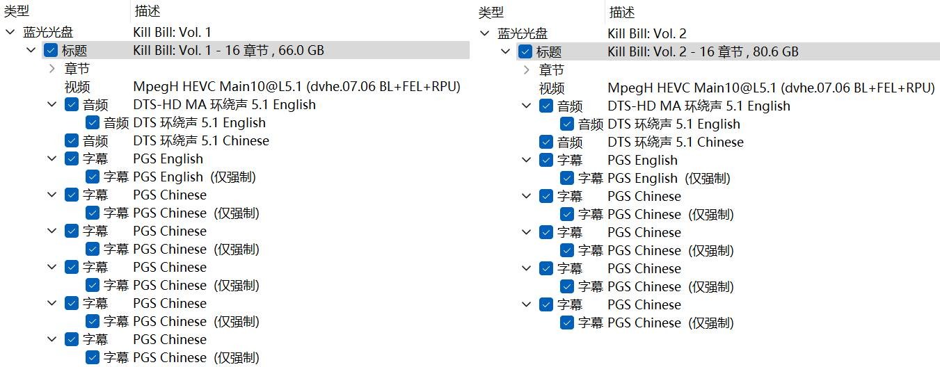 杀死比尔 1-2合集【4K蓝光原盘REMUX】【杜比视界&次世代环绕声国英双语】 内封简繁英双语特效字幕 [142.5G]