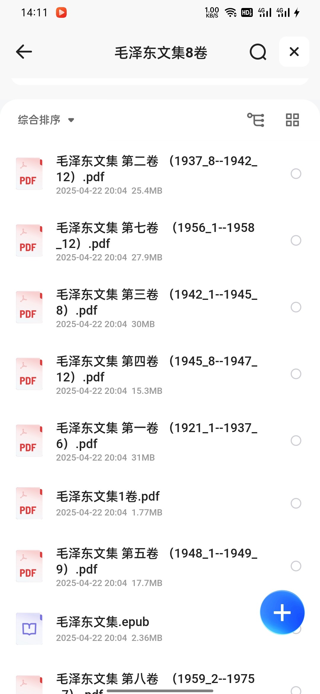 毛泽东文集8卷 PDF epub 204MB
