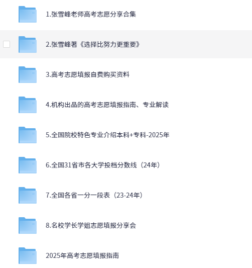 目前网上能够找到最全的高考志愿填报资料【346.5G】