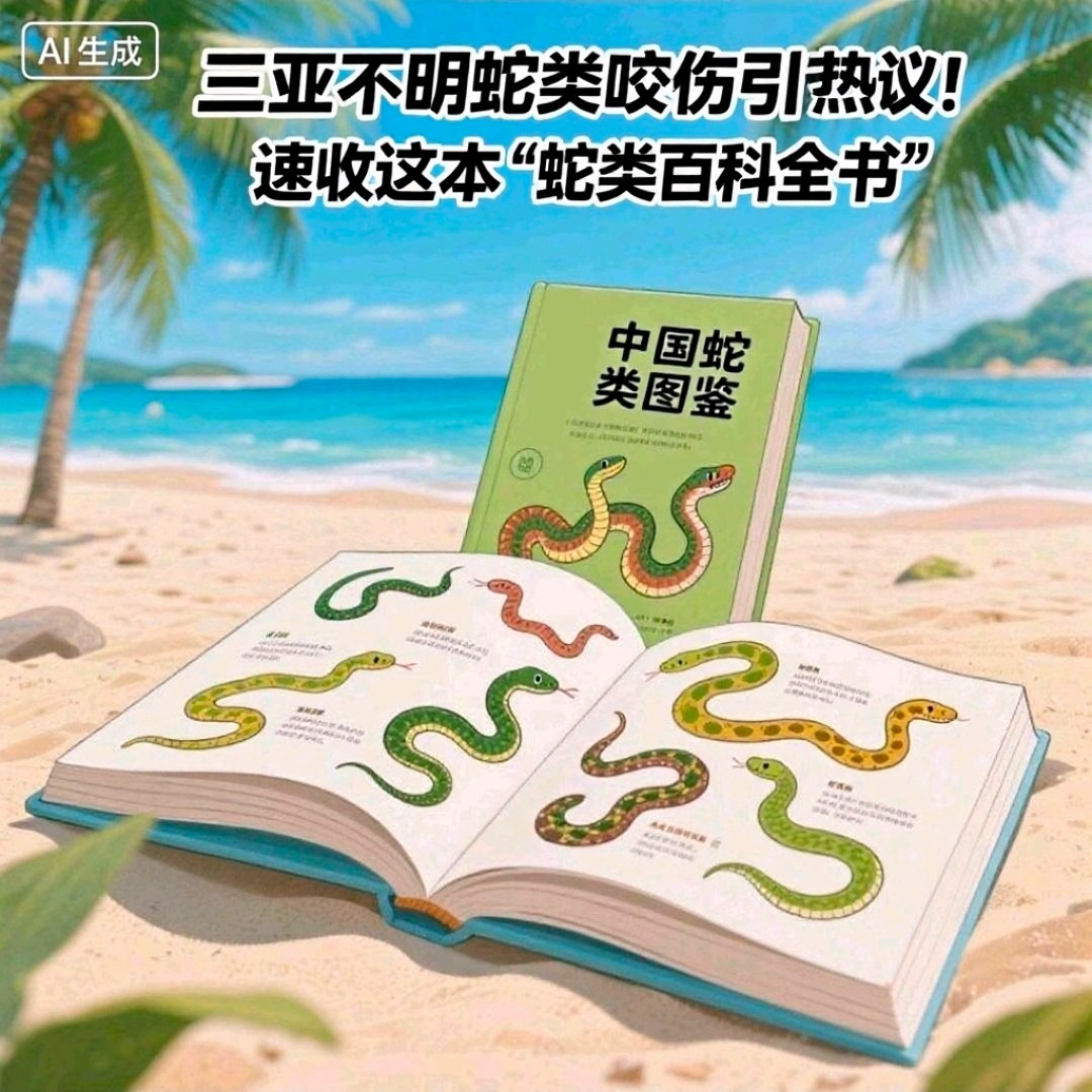 三亚不明蛇类咬伤引热议!速收这本“蛇类百科全书” 《中国蛇类图鉴》