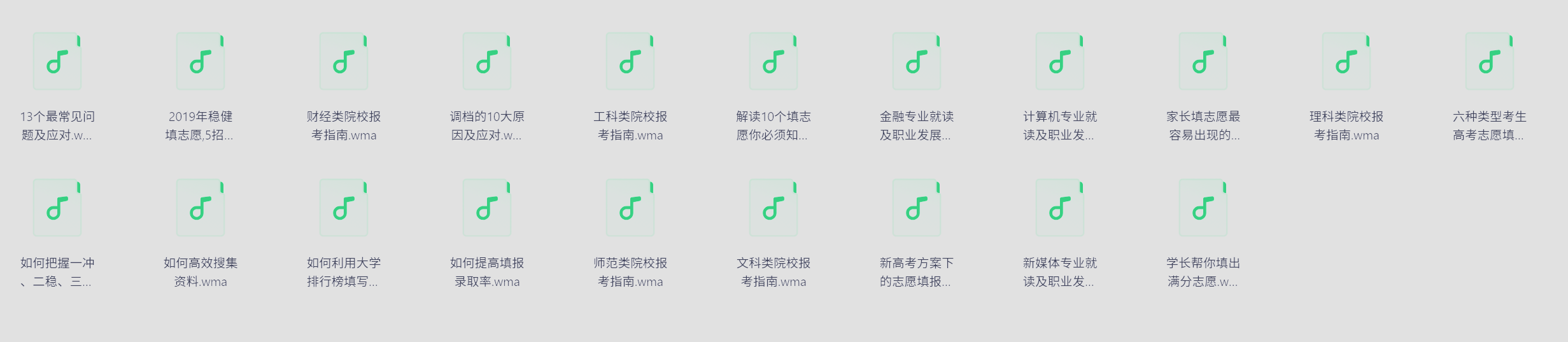 学长高考志愿填报和生涯规划必修课 格式