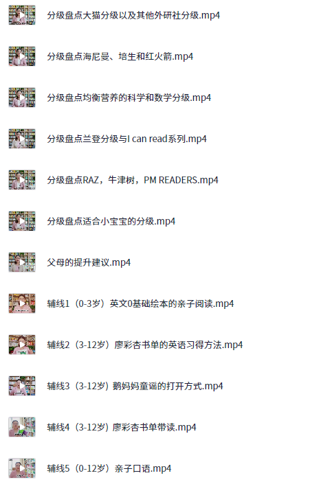 【英语启蒙规划】清华妈妈家长课【7.2GB】