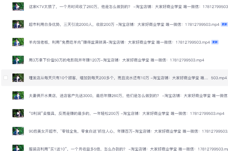 王冲真实有效的369个商业案列解析39集【384.7MB】