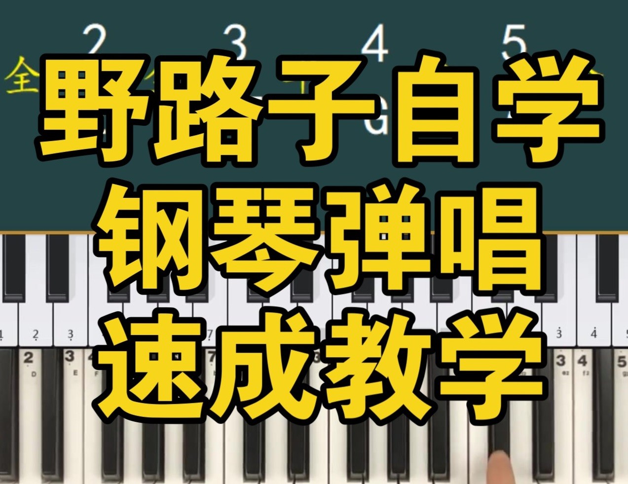 野路子《钢琴弹唱100天速成系统课》 6GB