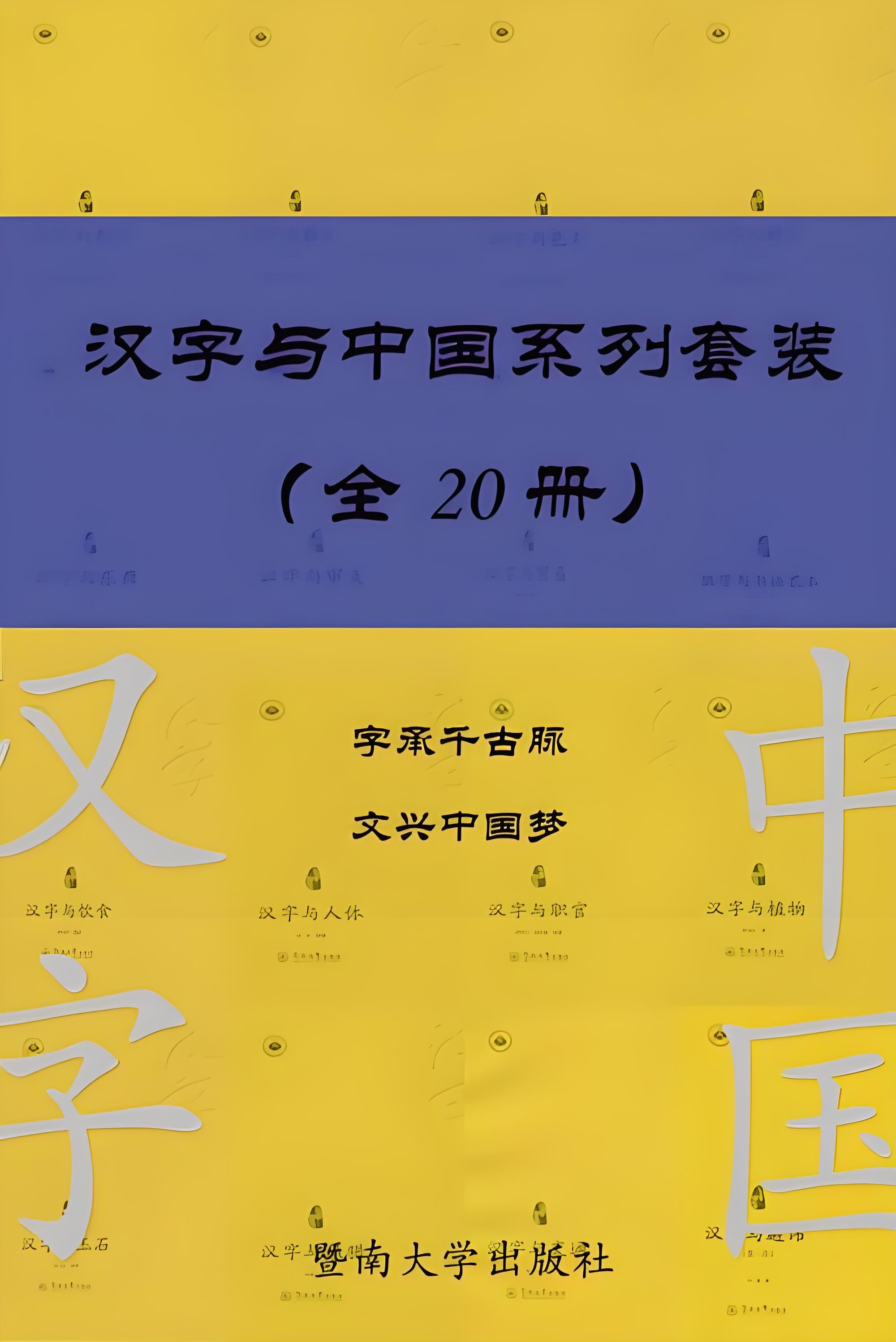 《汉字与中国系列套装》 [共20册] PDF/azw3/mobi/epub格式 1GB