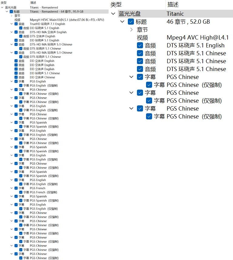 泰坦尼克号 (1997) 剧场版+白星加长版【4K&蓝光原盘REMUX】【杜比视界&杜比全景声国粤英三语+导评中字】内封简繁英双语特效字幕 [143.1G]