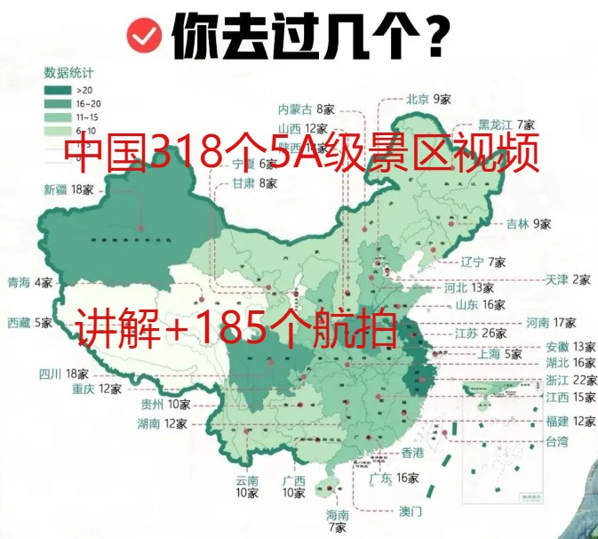 【素材】中国318个景区视频讲解+185个航拍【45.9GB】