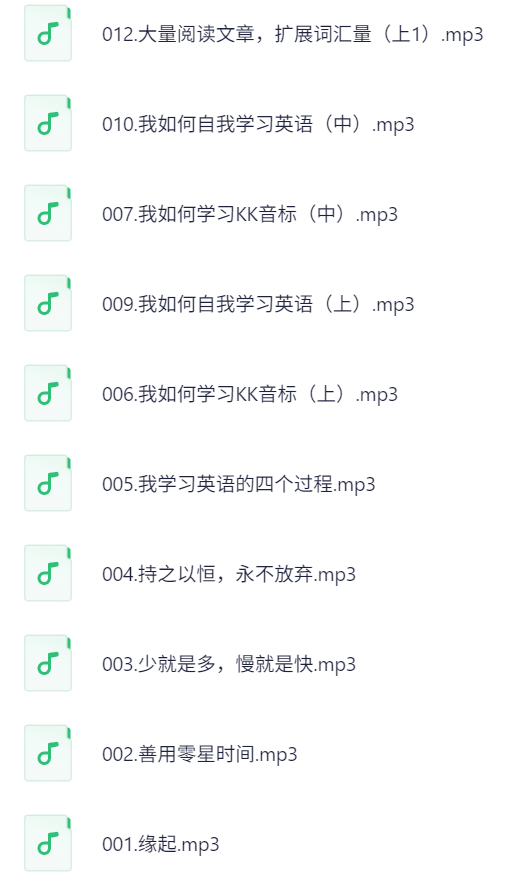 赖世雄|英语学习方法论【Mp3,848.8MB】