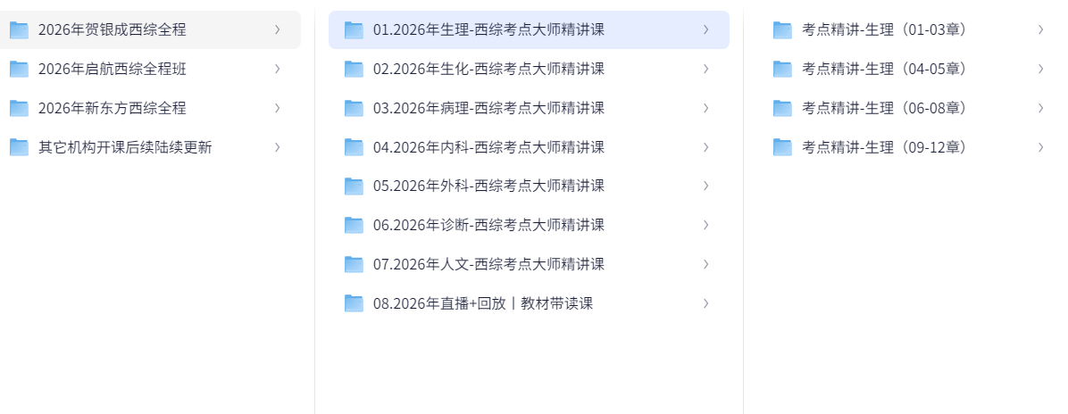 2026考研西综全程班（205.1GB）