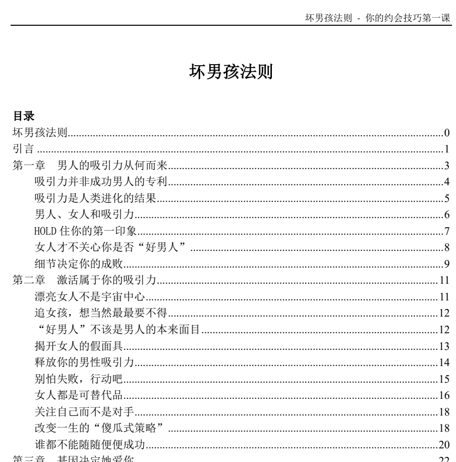 坏男孩法则 1m PDF