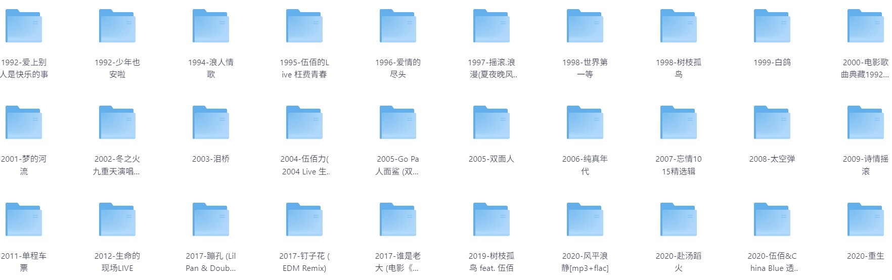 【无损音乐】伍佰无损音乐合集（Flac/4.6G）