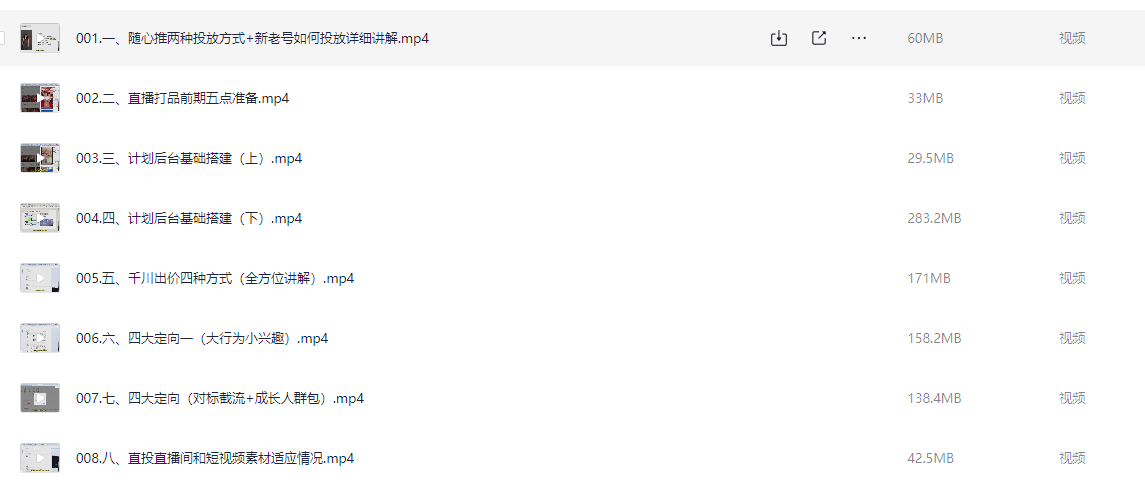 2025年千川全域投放操作指南，结合直播与短视频，打造高效营销闭环【5GB】