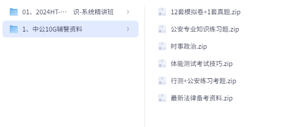 中公辅警资料 [6.7GB]