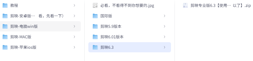 剪映全平台解锁(安卓v15.7、ios v7.6.3、win v6.3、mac v7.4.0) [9.4GB]