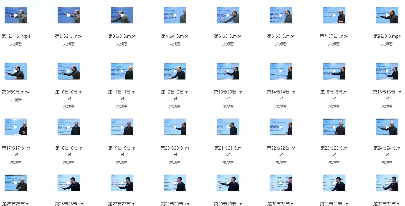 100个句子记完7000个雅思单词（内附书籍）【 9.3GB】