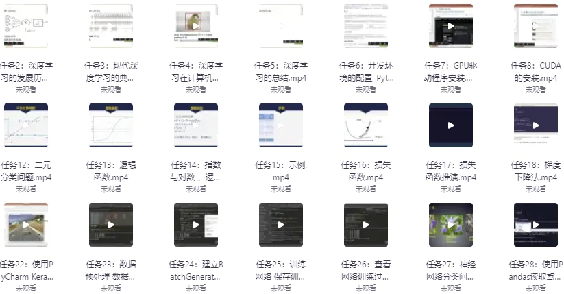 CV计算机视觉集训营 - 带源码课件 【13.4GB】